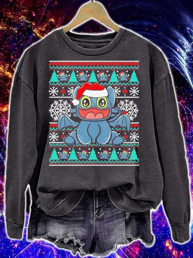 Dragon Night Fury Santa Ugly Christmas Shirt sweatshirt