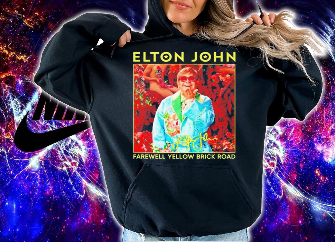 Elton John Signature Farewell Yellow Brick Road Shirt hoodie