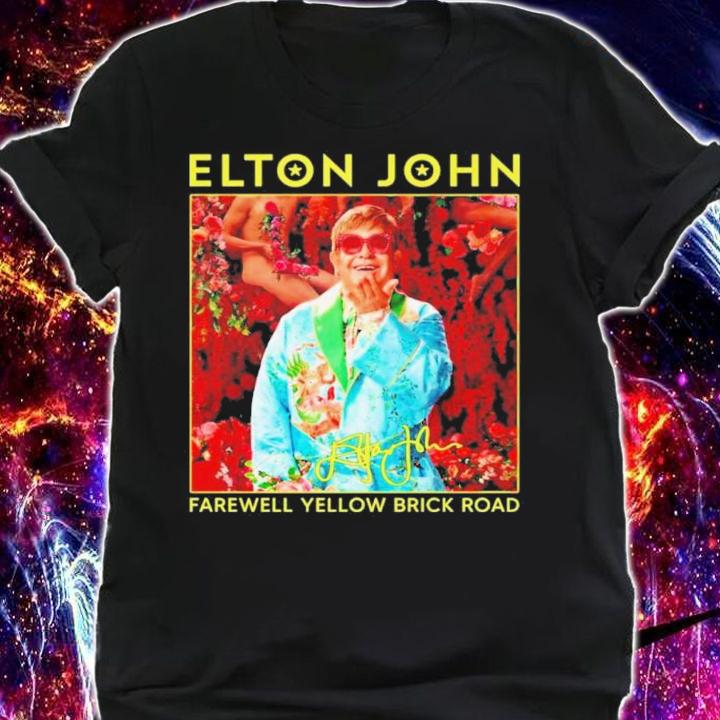 Elton John Signature Farewell Yellow Brick Road Shirt shirt