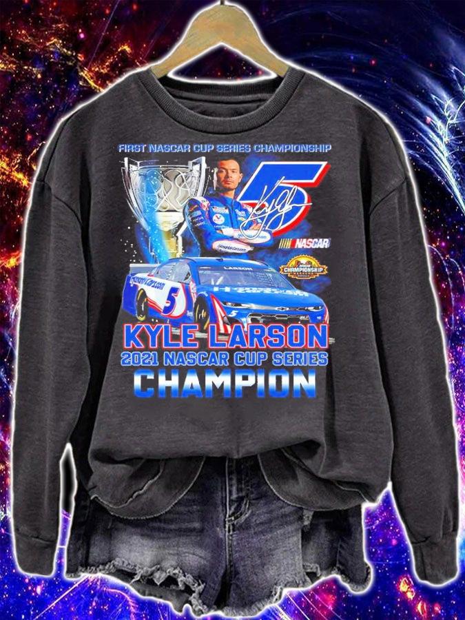 First Nascar Cup Series Championship Kyle Larson 2021 Nascar Cup Series Champion Shirt