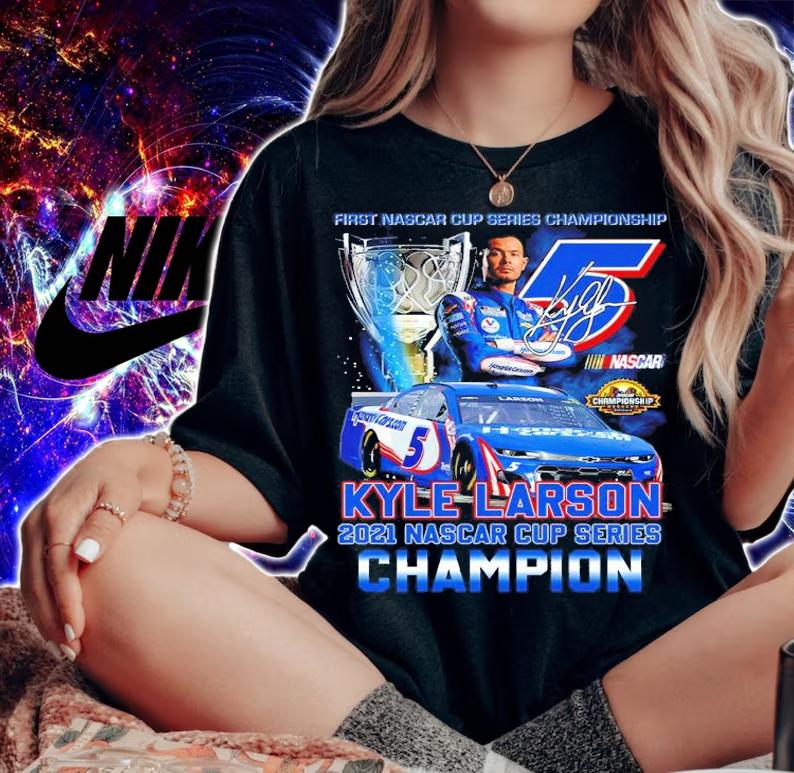 First Nascar Cup Series Championship Kyle Larson 2021 Nascar Cup Series Champion Shirt