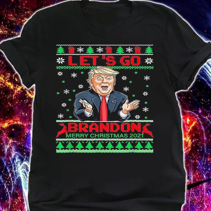 Funny Lets Go Bandon Trump 2024 Christmas 2021 T-Shirt