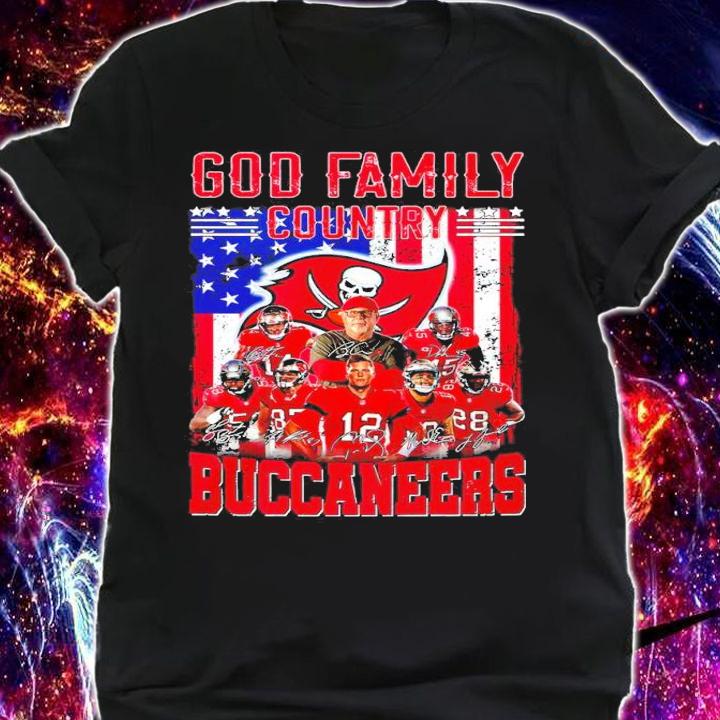 God Family Country Buccaneers Signatures Shirt shirt