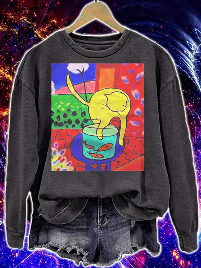 Henri Matisse Cat With Red Fish Premium Shirt sweatshirt