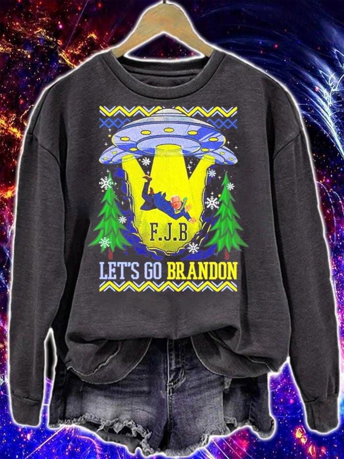 Joe Biden UFO FJB Let's Go Brandon Shirt