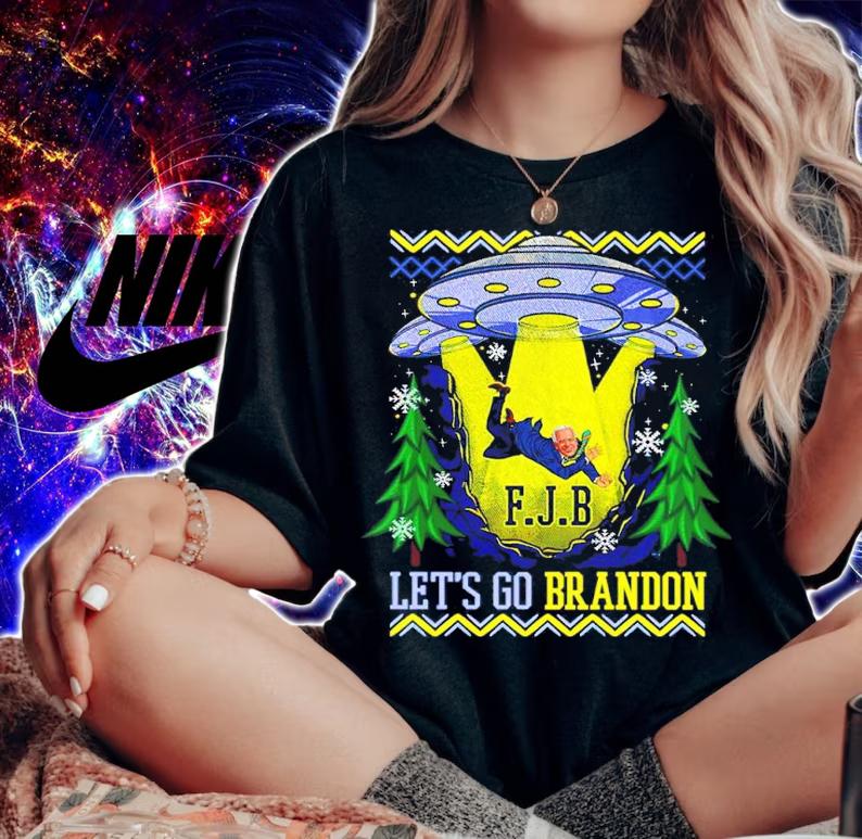 Joe Biden UFO FJB Let's Go Brandon Shirt