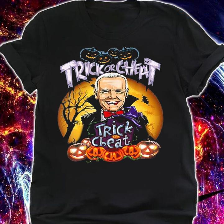 Joe Biden Vampire Halloween Trick Or Cheat Funny Happ Christmas T-Shirt