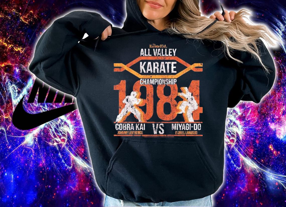 Karate Kid All Valley Championship Red Heather Slim Fit shirt hoodie