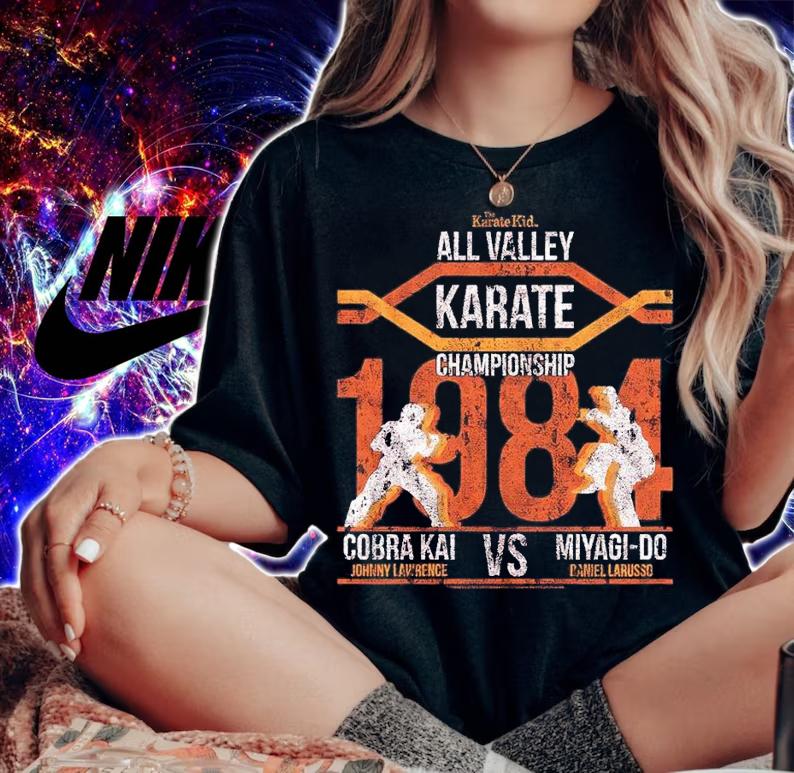 Karate Kid All Valley Championship Red Heather Slim Fit shirt woman shirt