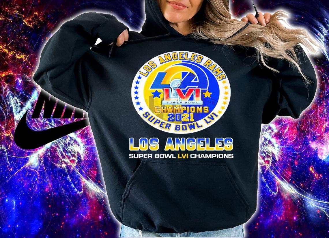 Los Angeles Rams Super Bowl LVI Champions 2021 Los Angeles Super Bowl LVI Champions Shirt