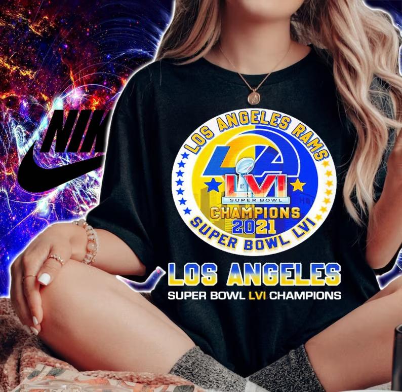 Los Angeles Rams Super Bowl LVI Champions 2021 Los Angeles Super Bowl LVI Champions Shirt