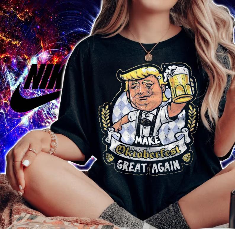 Make Oktoberfest Great Again Funny Beer Drinking T-Shirt