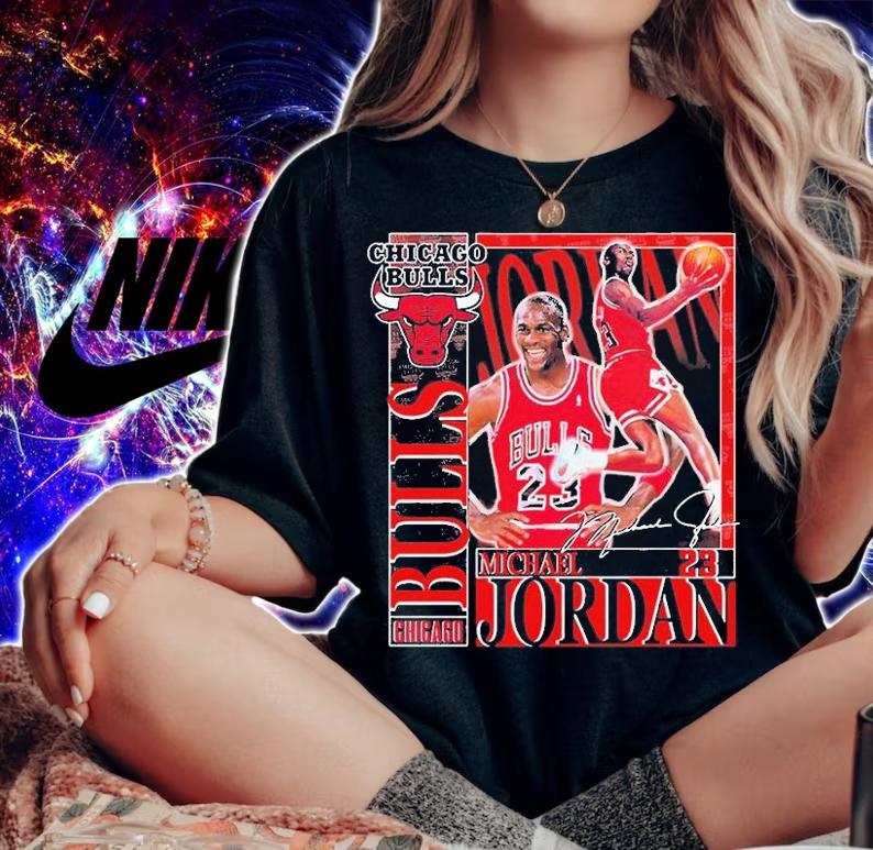 Micheal Jordan Chicago Bulls Vintage NBA T-Shirt