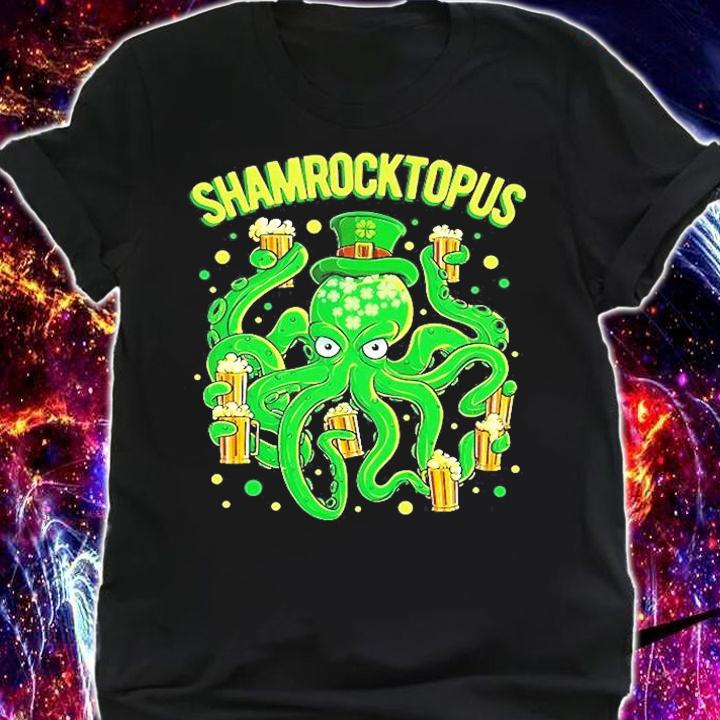 Octopus St. Patricks Day Shamrocktopus Leprechaun Shamrock T-Shirt shirt