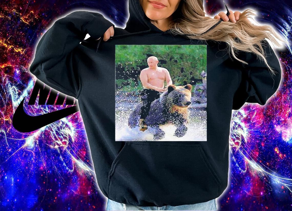 Putin Vladimir Putin Riding a Bear T-Shirt hoodie