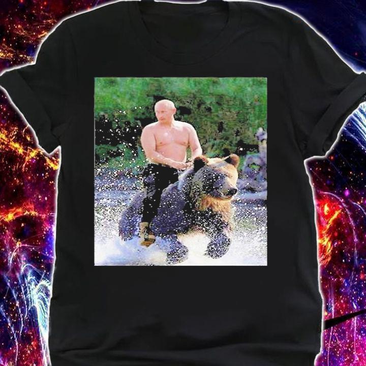 Putin Vladimir Putin Riding a Bear T-Shirt shirt