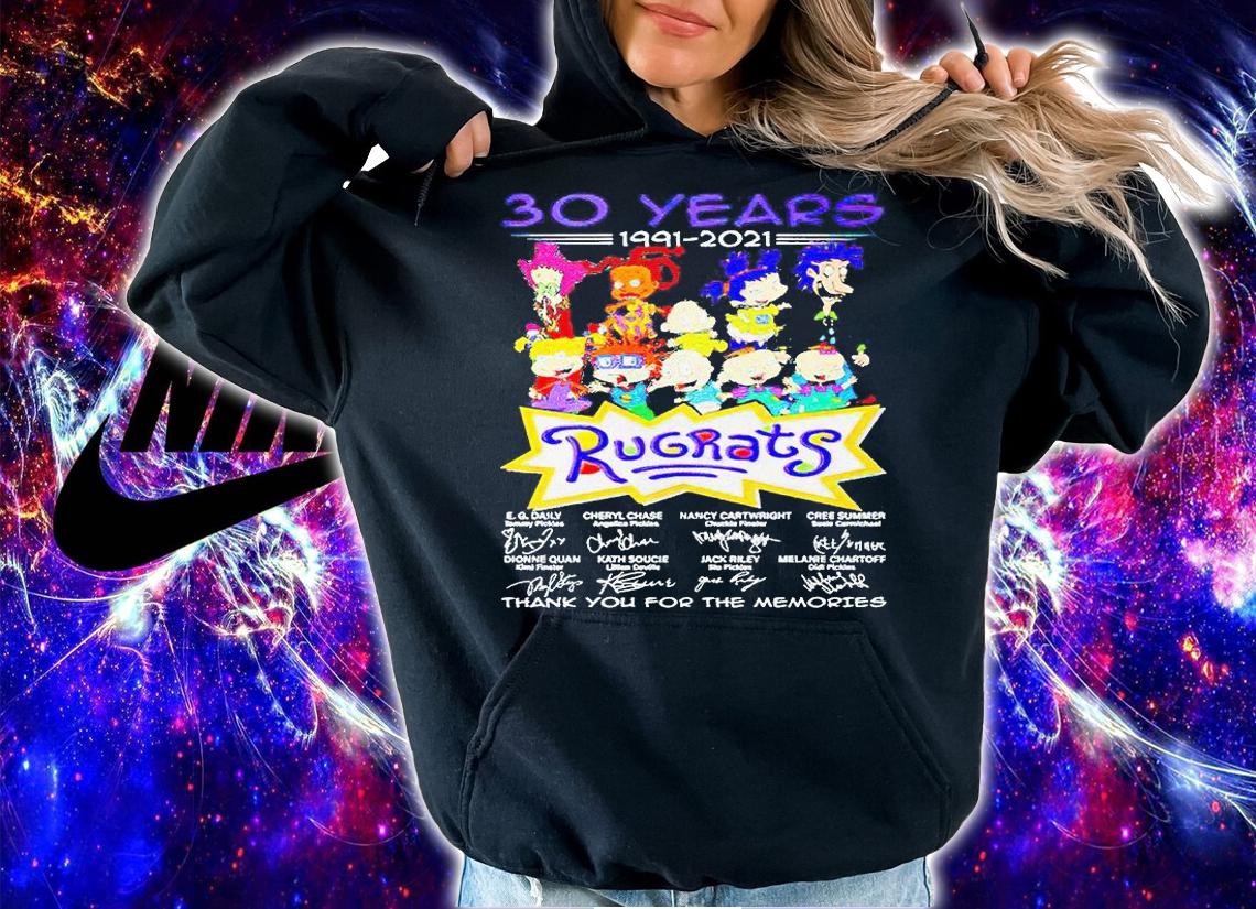 Rugrats 30 years 1991-2021 thank You for the memories signatures t-shirt hoodie