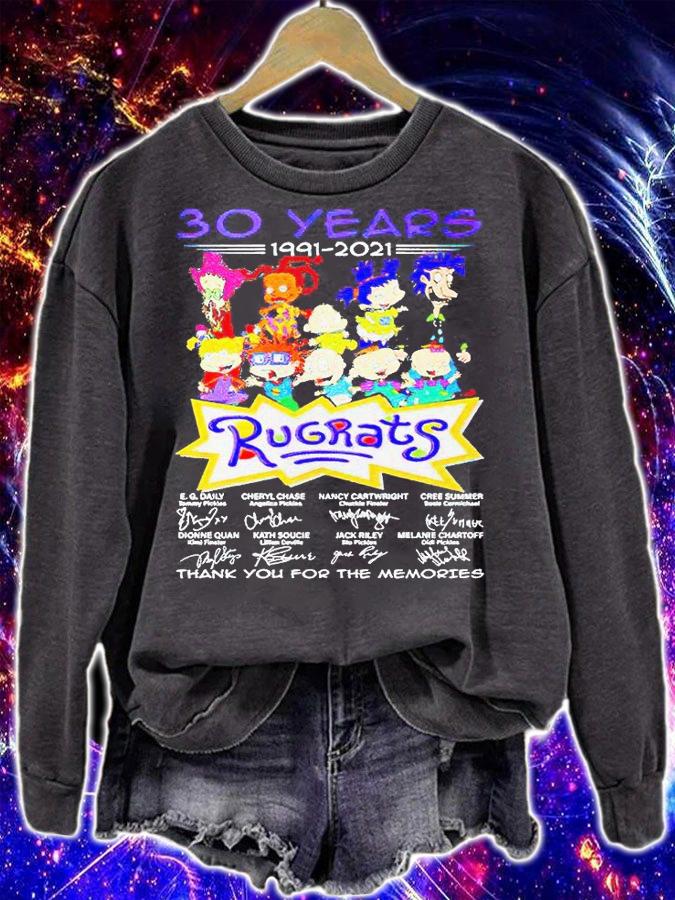 Rugrats 30 years 1991-2021 thank You for the memories signatures t-shirt sweatshirt