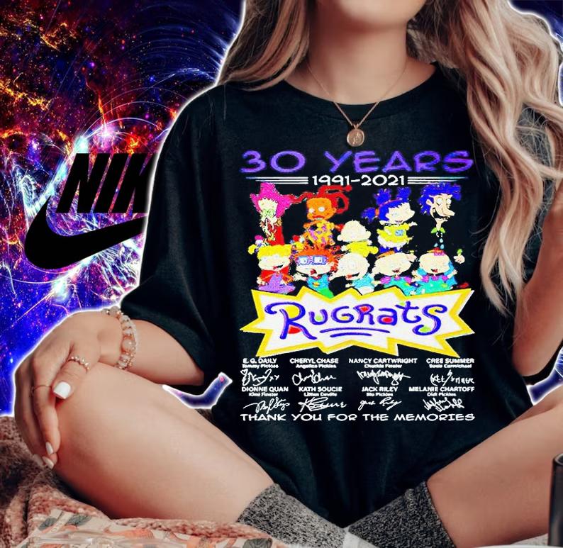 Rugrats 30 years 1991-2021 thank You for the memories signatures t-shirt woman shirt