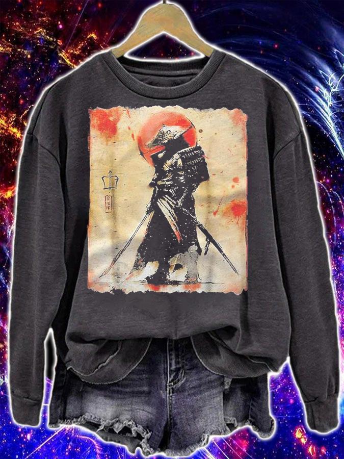 Samurai Japanese Retro Art Print Bushido Shirt sweatshirt