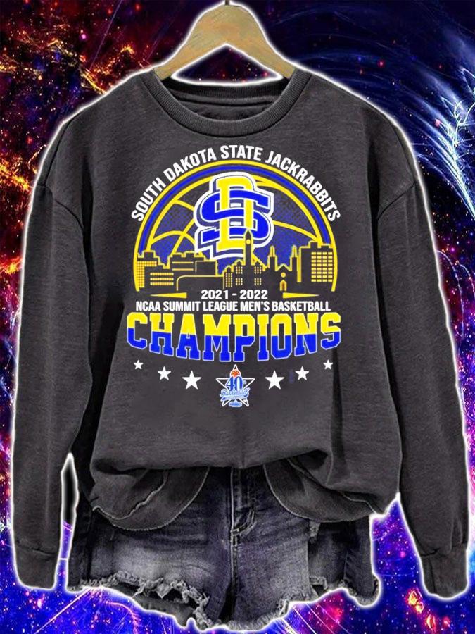 South Dakota State 2021-2022 NCAA Summit League Men's Basketball Champions Shirt sweatshirt