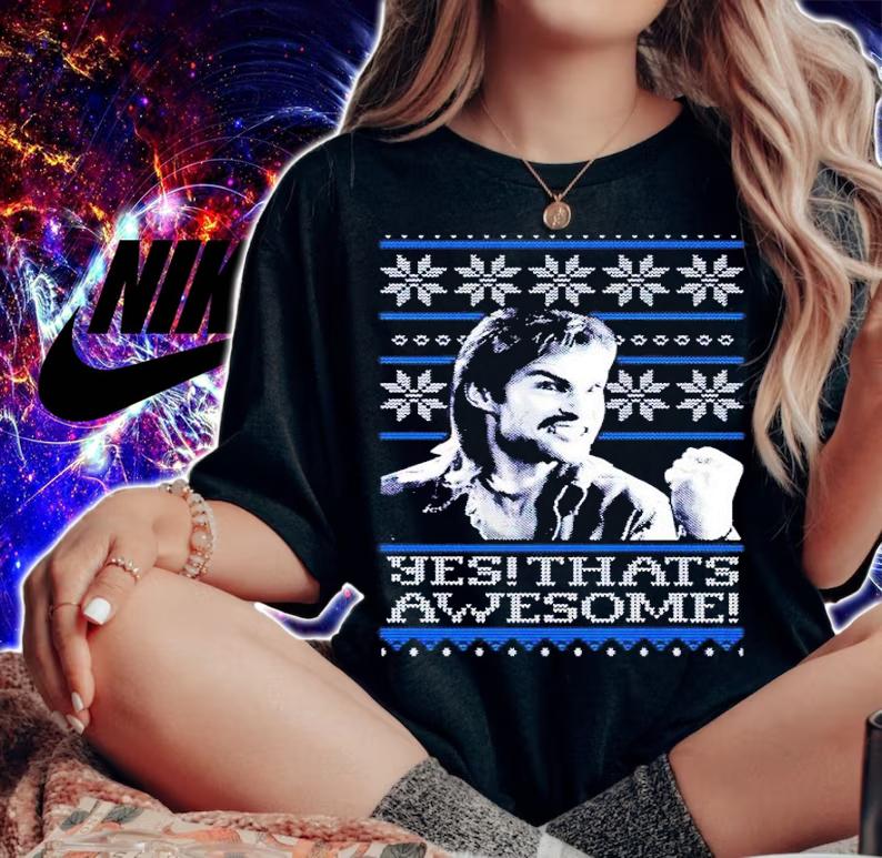 That's Awesome Tacky Christmas shirt woman shirt