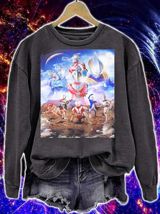 Ultraman Youtube Global Visual 2 Million Celebration T-Shirt sweatshirt