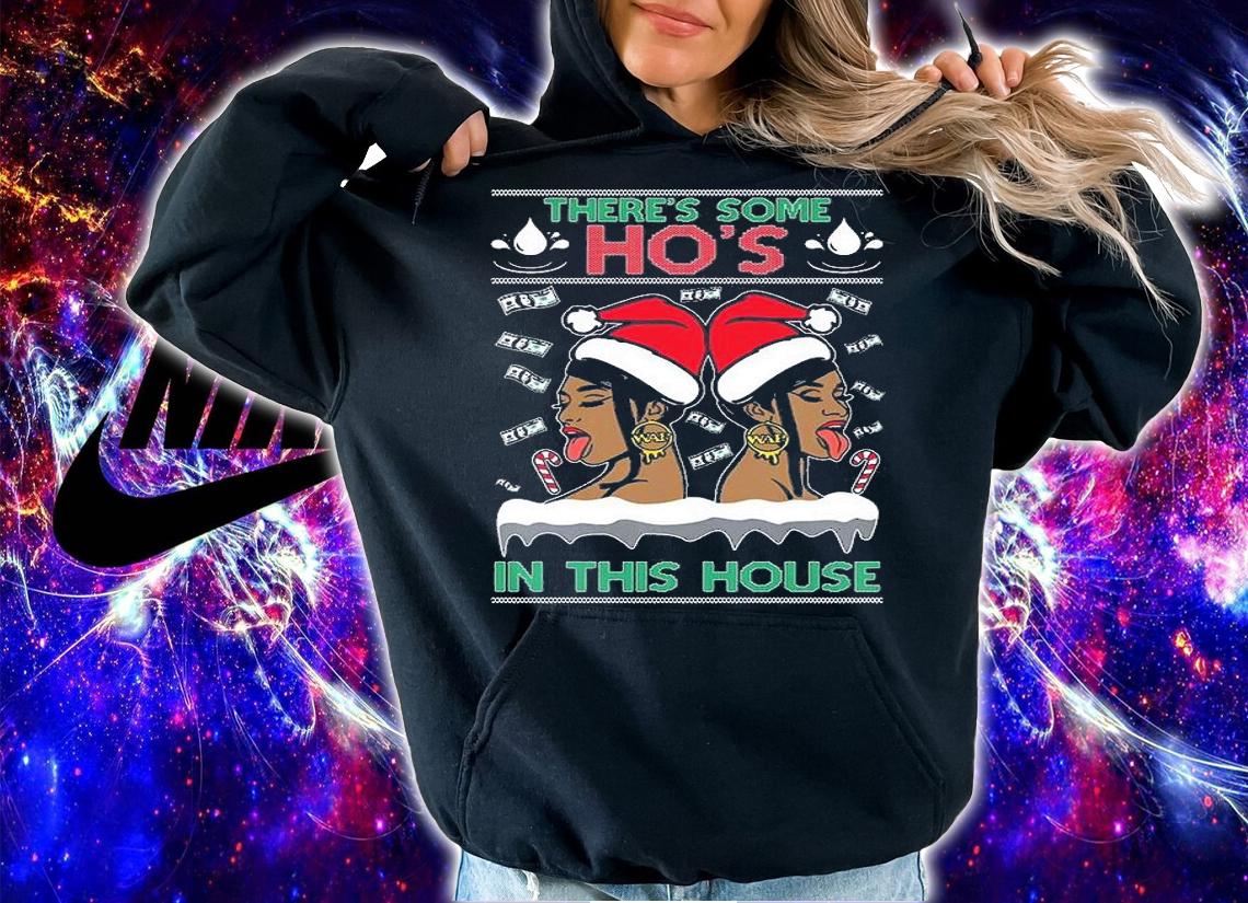 WAP There's Some Hos In This House Ugly Christmas T-Shirt hoodie