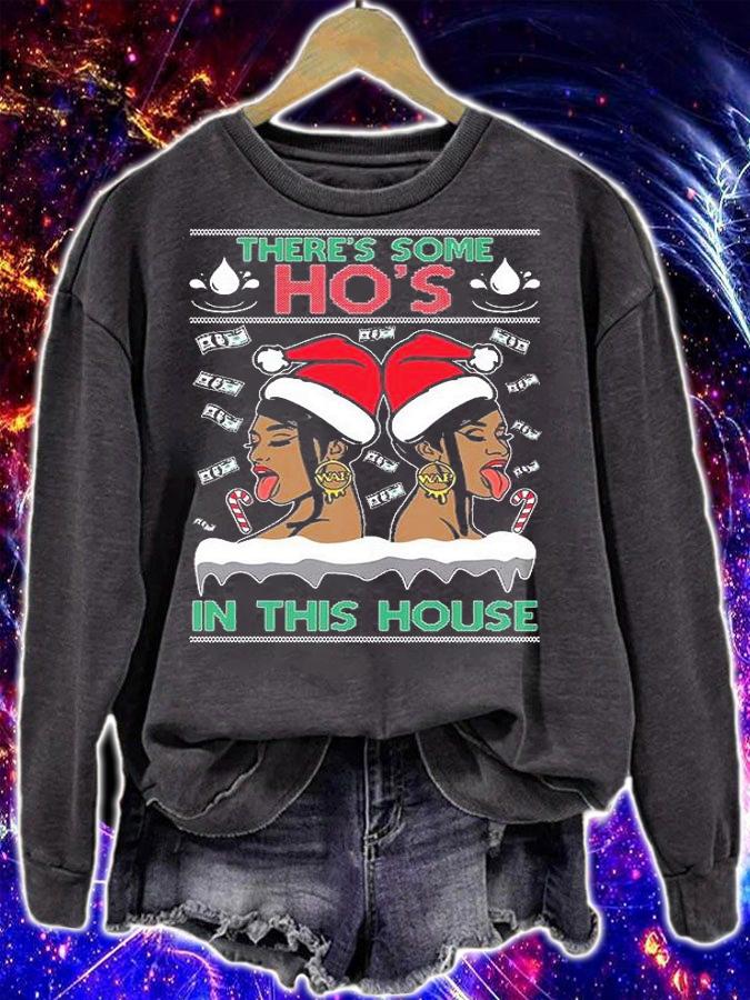WAP There's Some Hos In This House Ugly Christmas T-Shirt sweatshirt