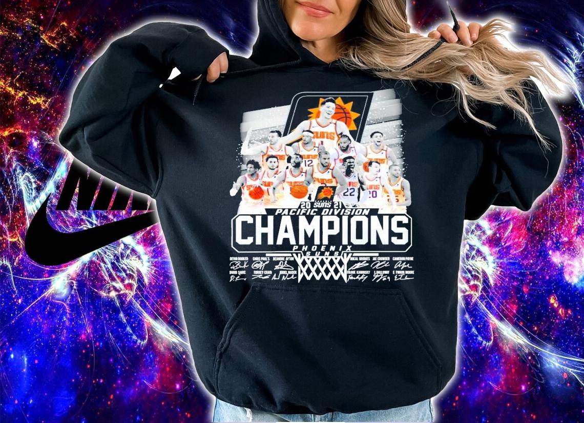 2021 Suns Pacific Division Champions signature t-shirt hoodie