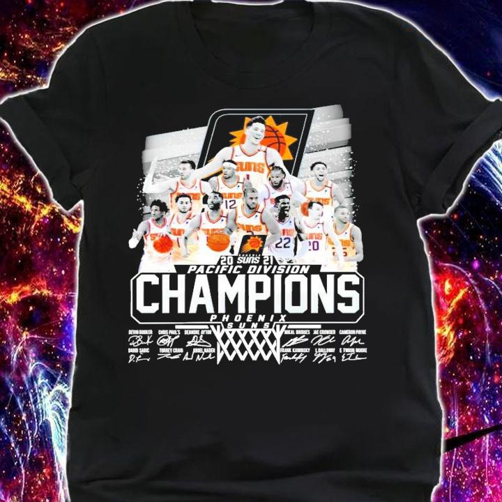 2021 Suns Pacific Division Champions signature t-shirt shirt