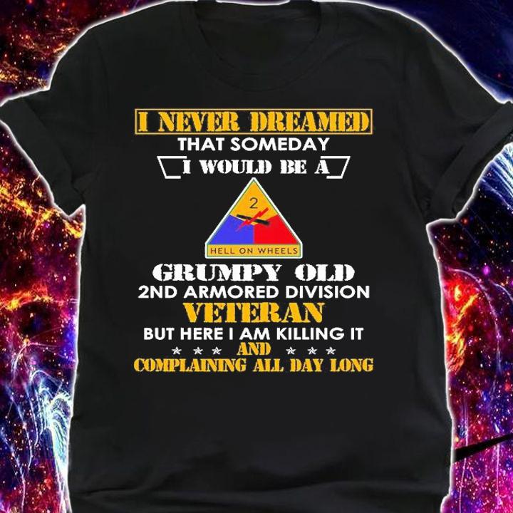 Grumpy Old 2nd Armored Division T-Shirt shirt