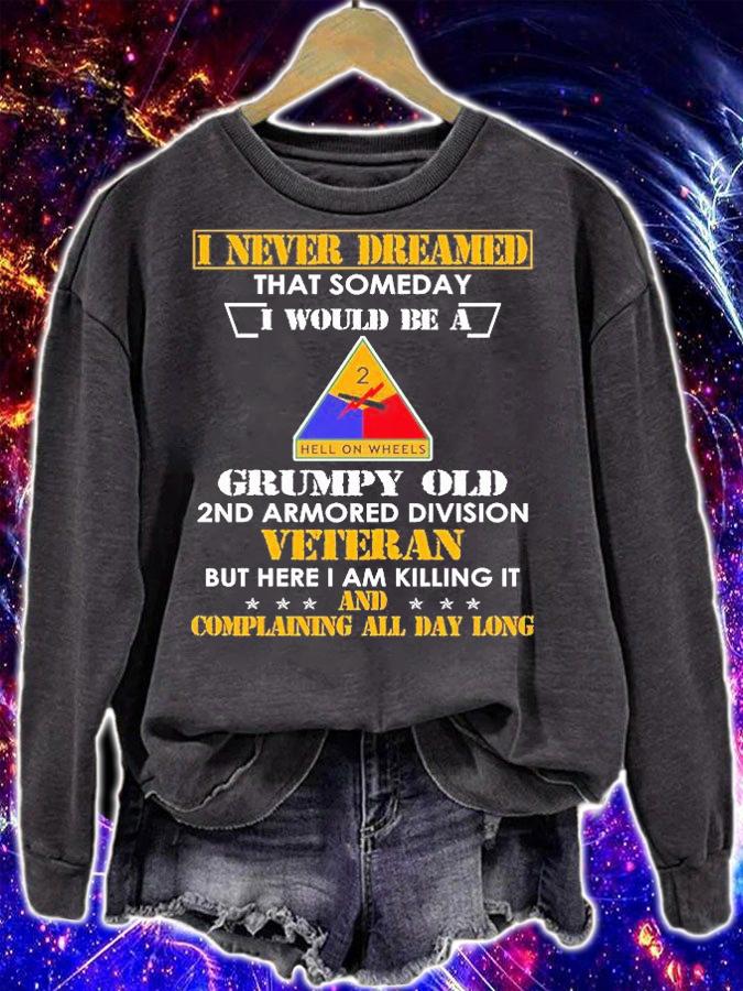 Grumpy Old 2nd Armored Division T-Shirt sweatshirt
