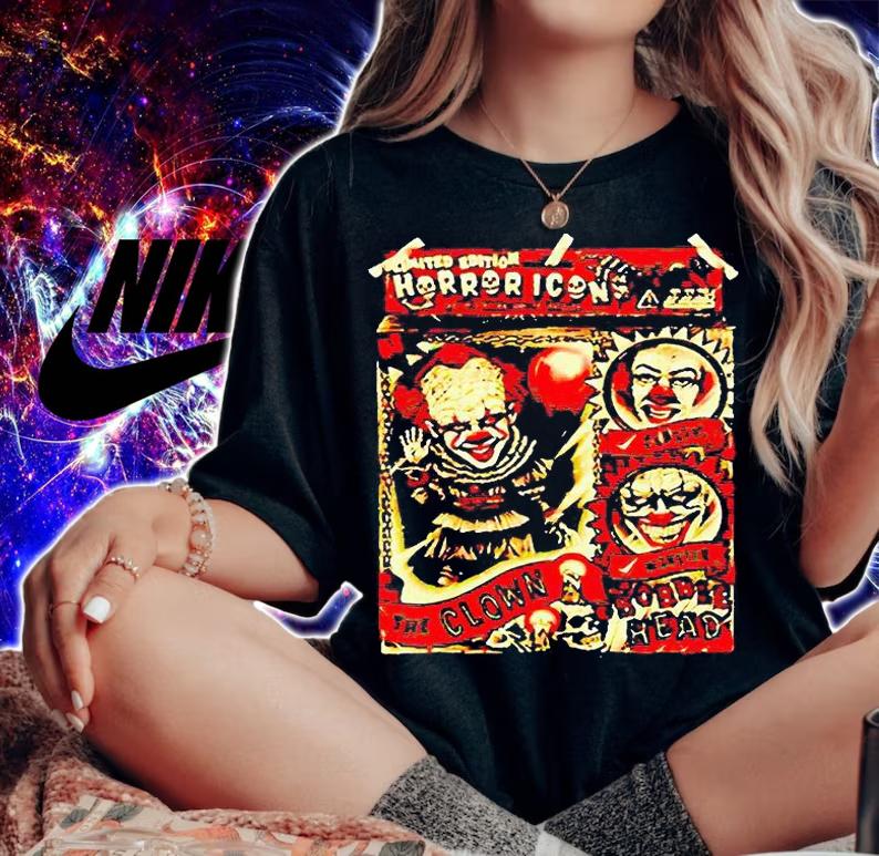 Horror icon Pennywise the clown Bobblehead T-shirt