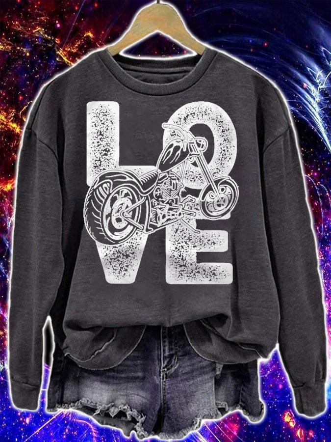 I Love Cruiser Motorcycle Lovers Theme Motorbike Bikers T-shirt sweatshirt