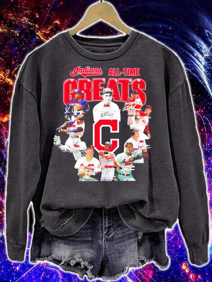 Indians all time Greats signatures t-shirt sweatshirt
