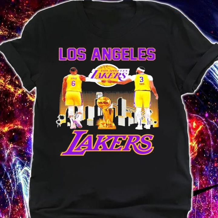 Los Angeles Lakers James vs Davis signatures shirt shirt