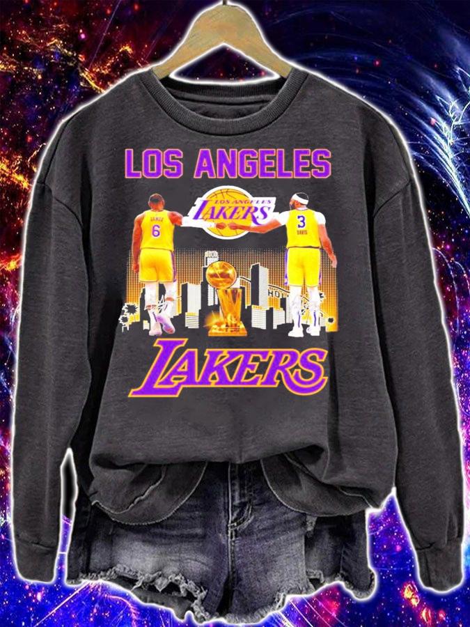 Los Angeles Lakers James vs Davis signatures shirt sweatshirt