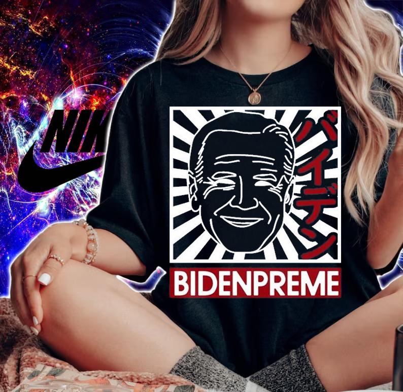Pro Joe Biden Anime Manga T-Shirt woman shirt