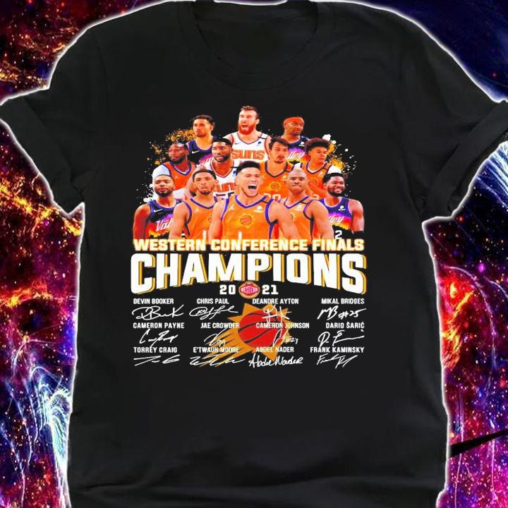 Western Conference Finals Champions 2021 Phoenix Suns signature shirt shirt
