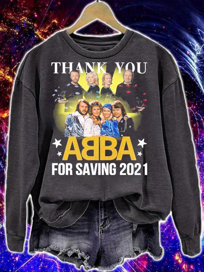Awesome thank you ABBA for saving 2021 signatures shirt sweatshirt