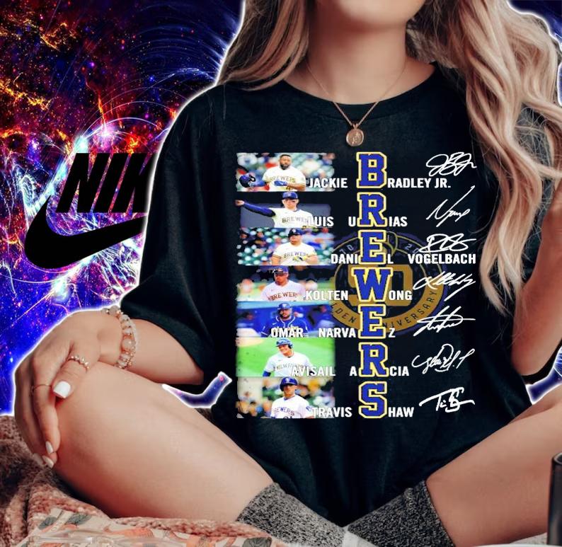 BREWERS team player signature shirt