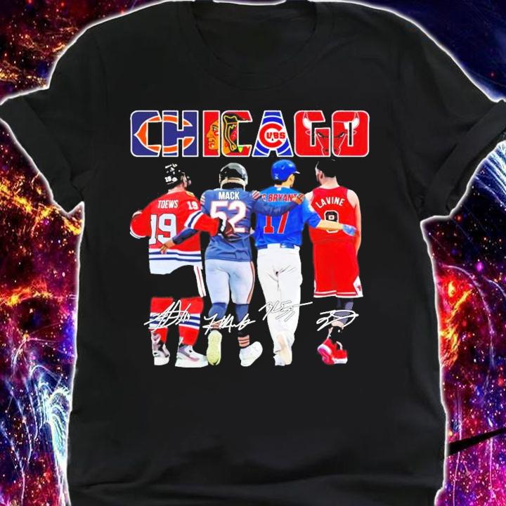 Chicago Toews Mack Bryant and Lavine signature shirt