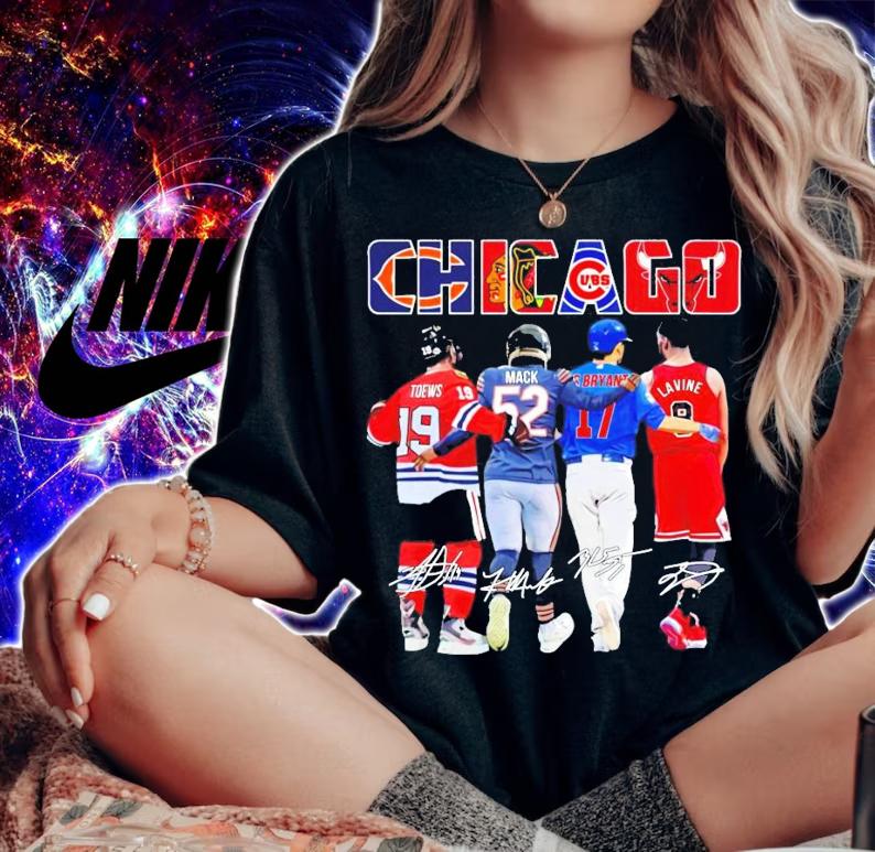 Chicago Toews Mack Bryant and Lavine signature shirt