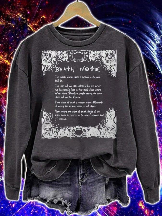 Death Note Actual Tsugumi Ohba Shirt sweatshirt