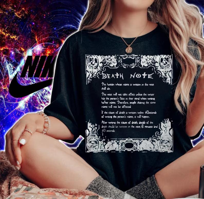 Death Note Actual Tsugumi Ohba Shirt woman shirt