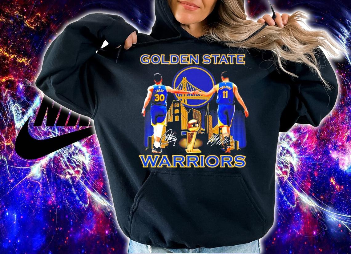 Golden State Warriors Stephen Curry vs Klay Thompson signatures shirt