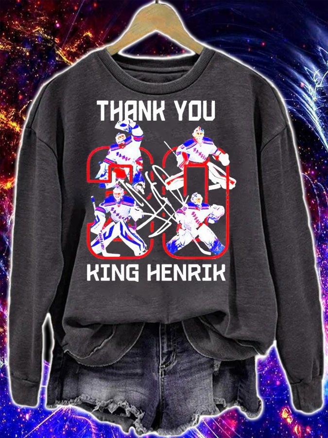 Henrik Lundqvist New York Rangers thank You King Henrik T-shirt