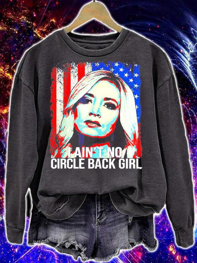 Kayleigh Mcenany I ain't no circle back girl American Flag shirt