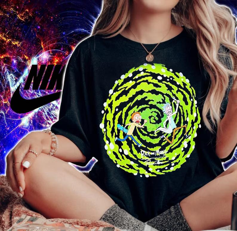 Rick and Morty nuevo portal skate T-shirt